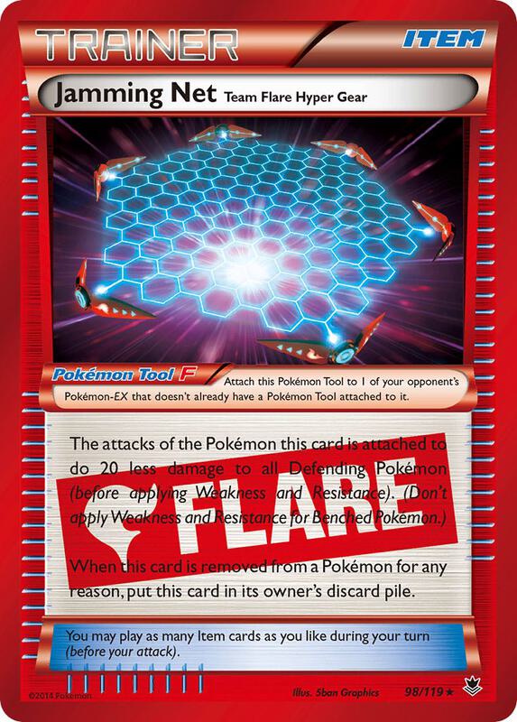 Jamming Net Pokemon card from XY - Phantom Forces