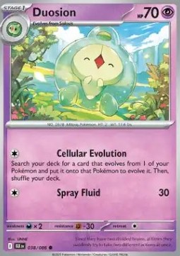 Duosion Pokemon card from Black Bolt