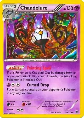 Chandelure Pokemon card from Blister Exclusives
