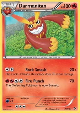 Darmanitan Pokemon card from Emerging Powers