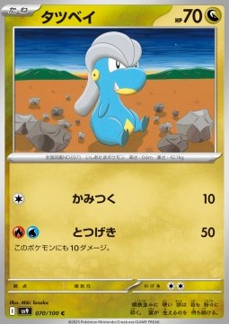 Bagon Pokemon card from Battle Partners