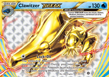 Clawitzer BREAK Pokemon card from Steam Siege