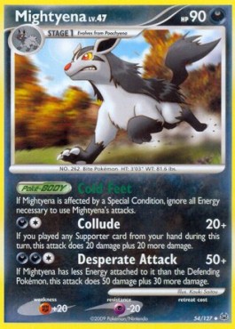 Mightyena Lv.47 Pokemon card from Platinum