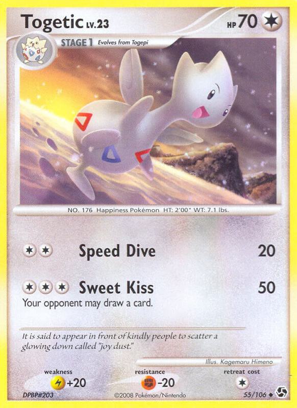 Togetic Pokemon card from Great Encounters
