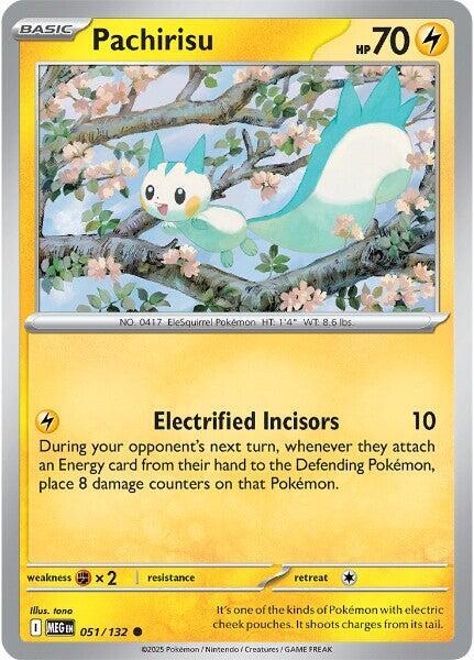 Pachirisu Pokemon card from ME01: Mega Evolution