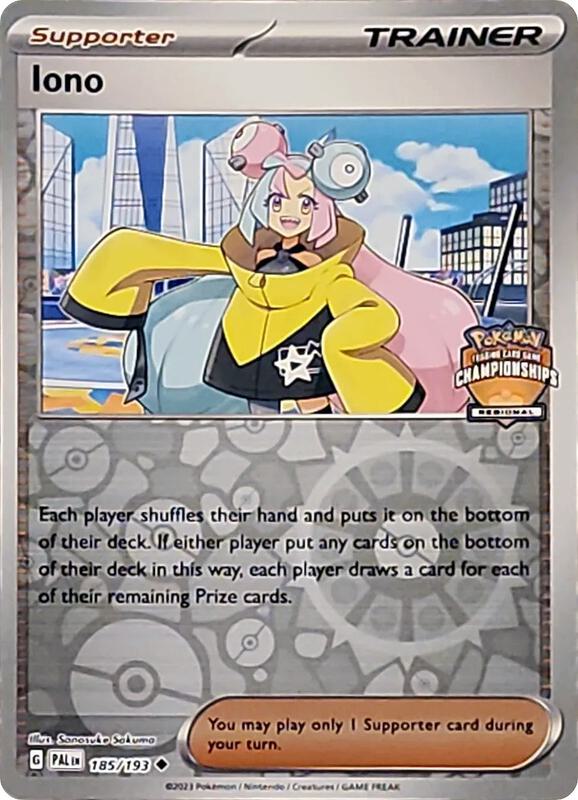 Iono Pokemon card from League & Championship Cards