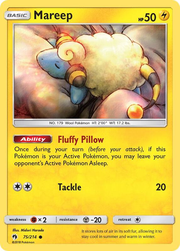 Mareep (75) Pokemon card from SM - Lost Thunder