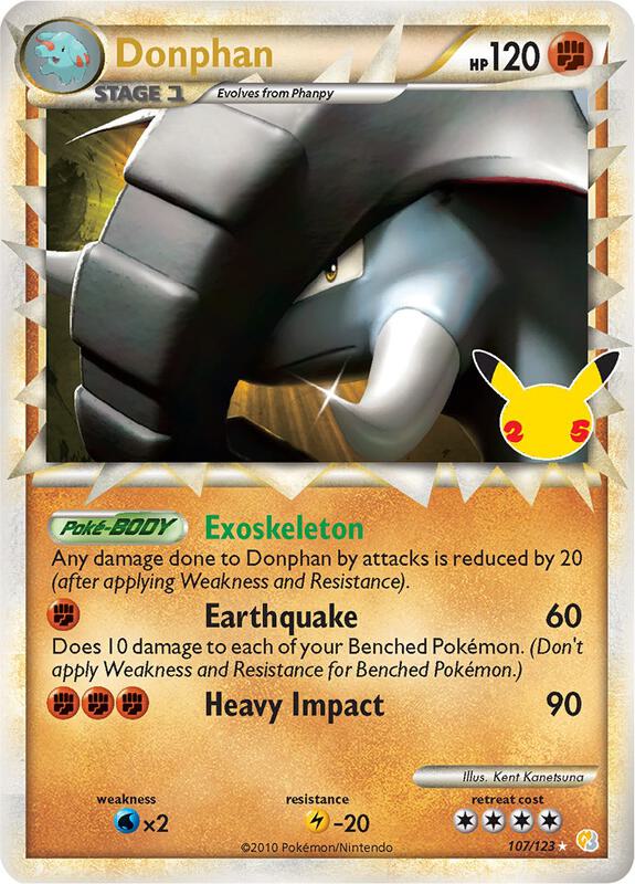 Donphan (Prime) Pokemon card from Celebrations: Classic Collection