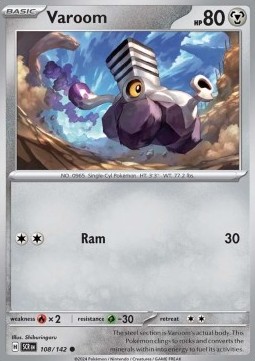 Varoom Pokemon card from Stellar Crown