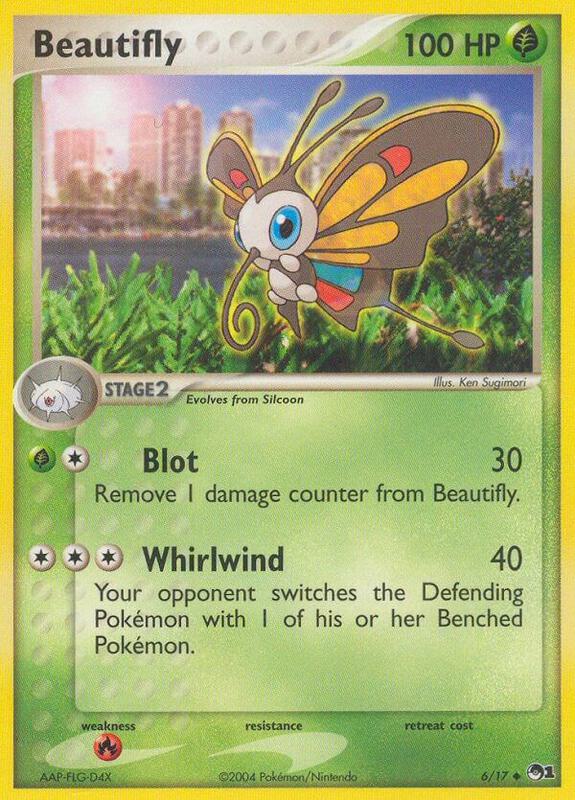 Beautifly Pokemon card from POP Series 1