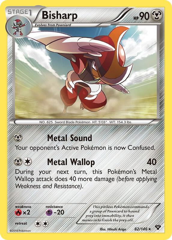 Bisharp Pokemon card from XY Base Set