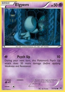 Elgyem Pokemon card from BREAKthrough