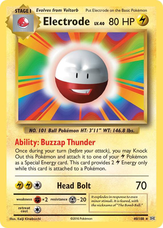 Electrode Pokemon card from XY - Evolutions