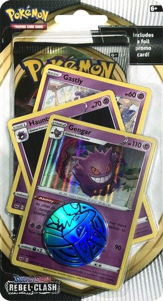 Rebel Clash Premium Checklane Blister [Gengar] Pokemon card from SWSH02: Rebel Clash