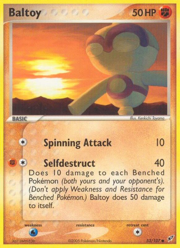 Baltoy Pokemon card from Deoxys