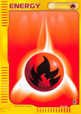 Fire Energy Pokemon card from Expedition Base Set