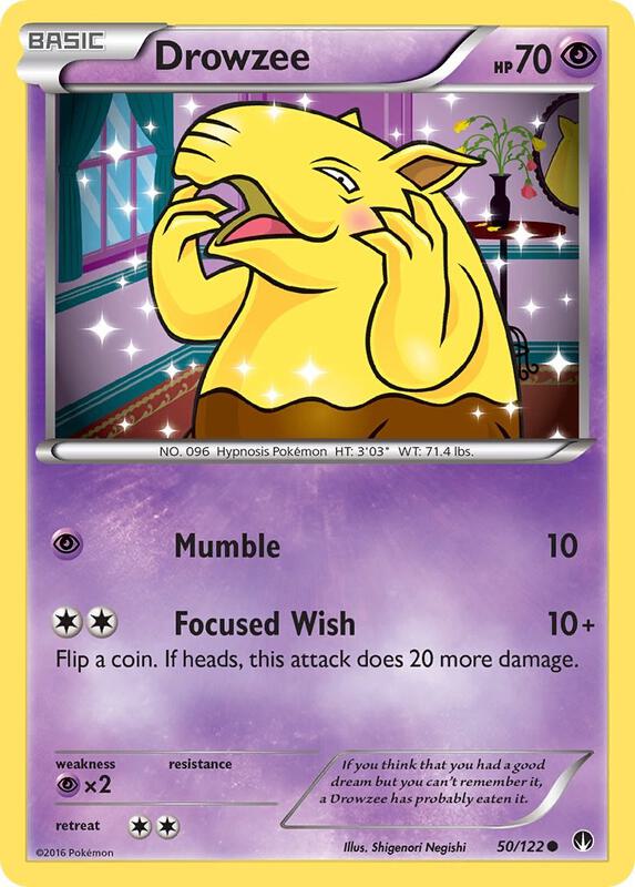 Drowzee Pokemon card from XY - BREAKpoint