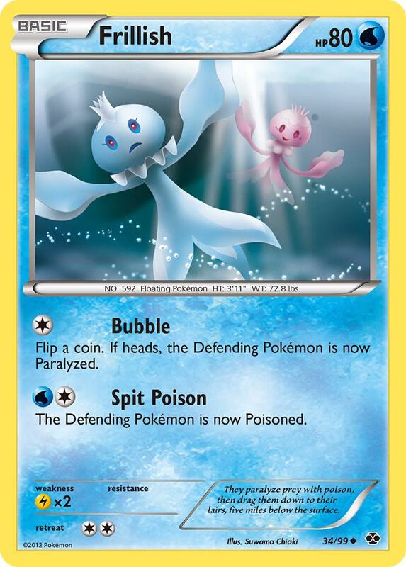 Frillish Pokemon card from Next Destinies
