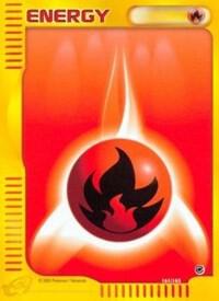 Fire Energy Pokemon card from Expedition