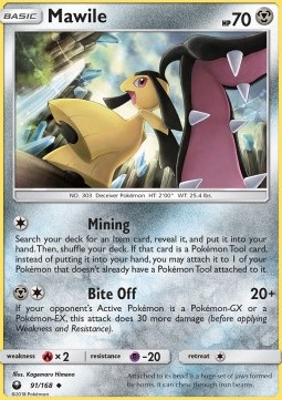 Mawile Pokemon card from Celestial Storm