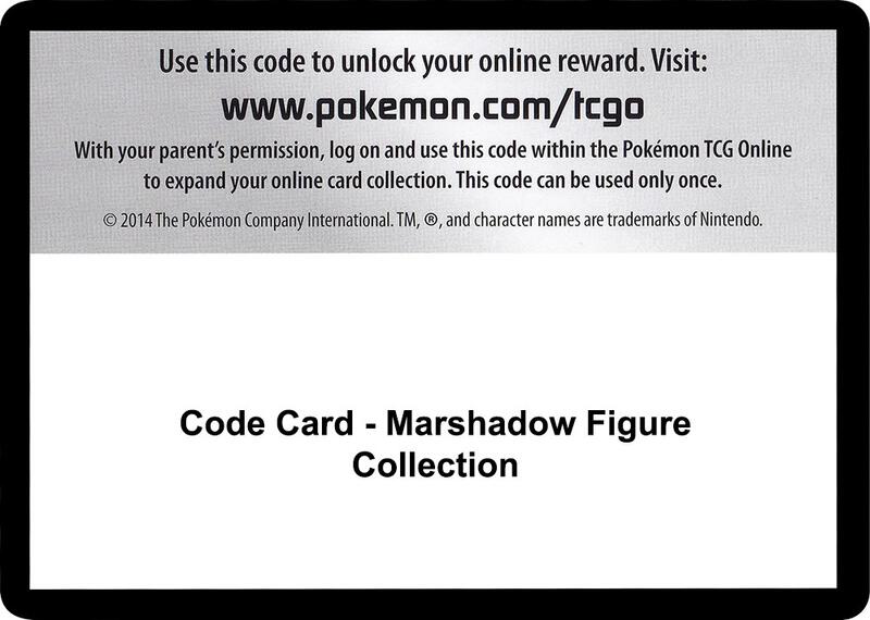 Code Card - Marshadow Figure Collection Pokemon card from SM - Crimson Invasion