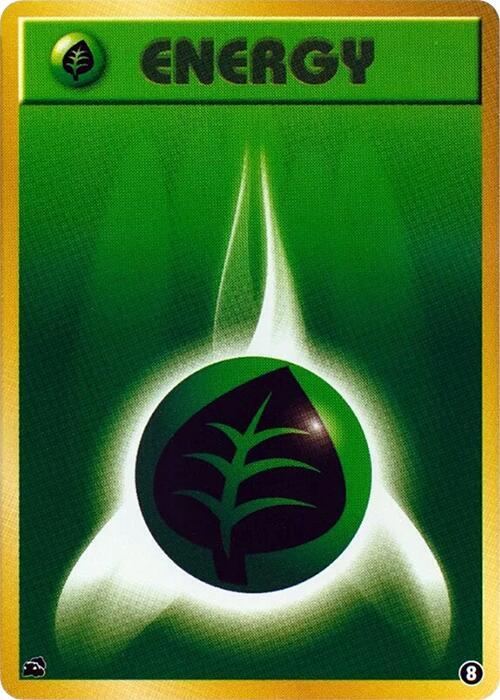 Basic Grass Energy - 8 (Japanese) Pokemon card from Intro Pack (Bulbasaur)