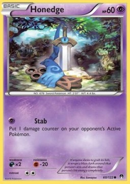 Honedge Pokemon card from BREAKpoint