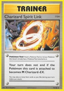 Charizard Spirit Link Pokemon card from Evolutions
