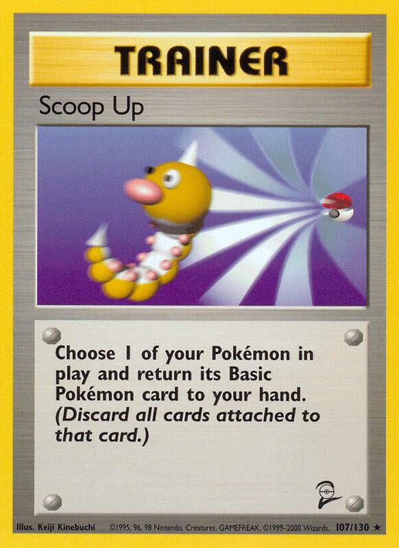 Scoop Up Pokemon card from Base Set 2