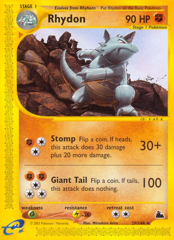 Rhydon (29) Pokemon card from Skyridge