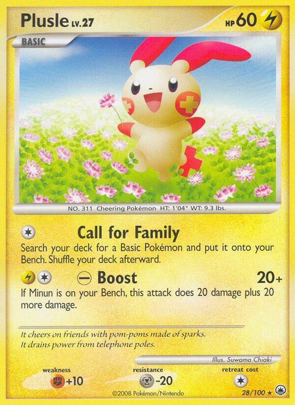 Plusle Pokemon card from Majestic Dawn