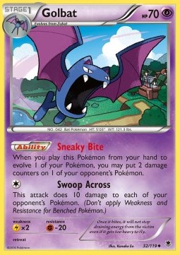 Golbat Pokemon card from Phantom Forces