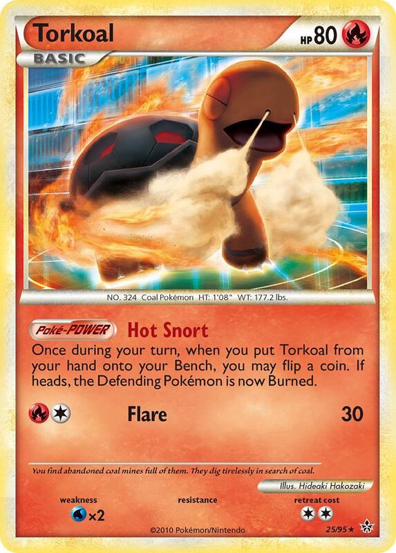Torkoal Pokemon card from Unleashed