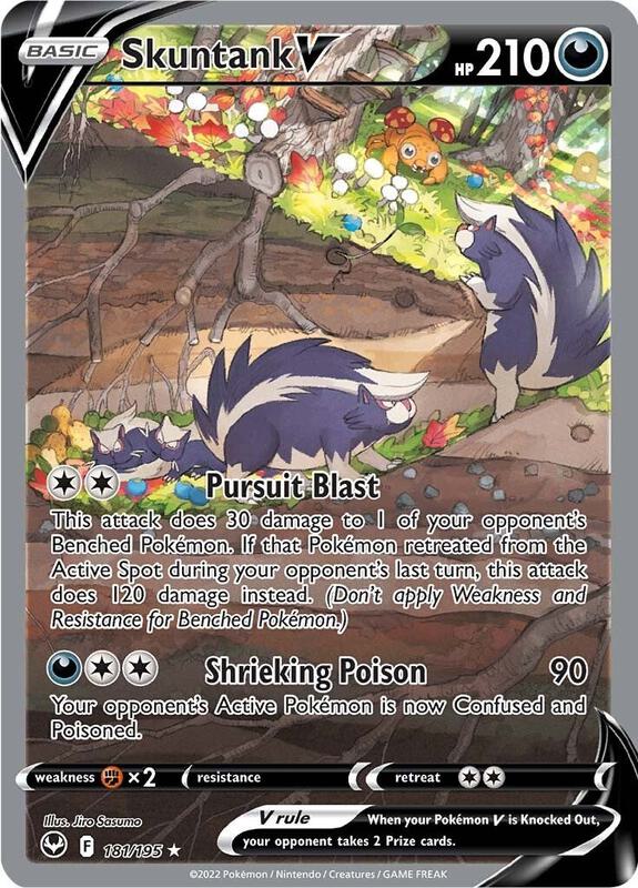 Skuntank V (Alternate Full Art) Pokemon card from SWSH12: Silver Tempest