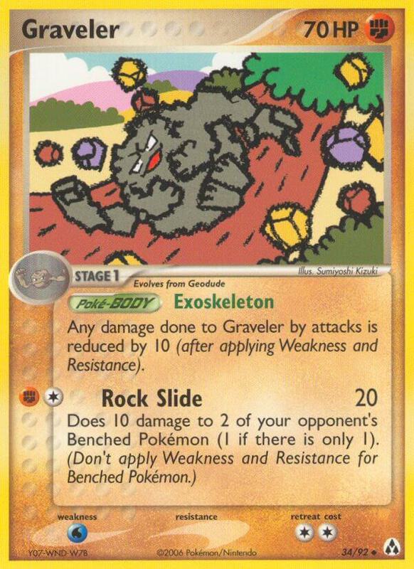 Graveler Pokemon card from Legend Maker