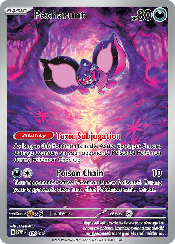 Pecharunt - 129 Pokemon card from SV: Scarlet & Violet Promo Cards