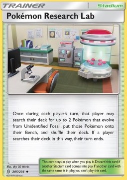 Pokémon Research Lab Pokemon card from Unified Minds