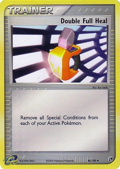 Double Full Heal Pokemon card from Sandstorm