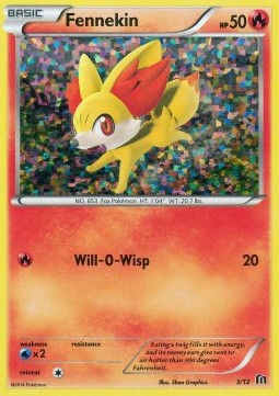 Fennekin Pokemon card from McDonalds Collection 2016