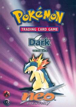 Neo Destiny Theme Deck - "Dark" Pokemon card from Neo Destiny