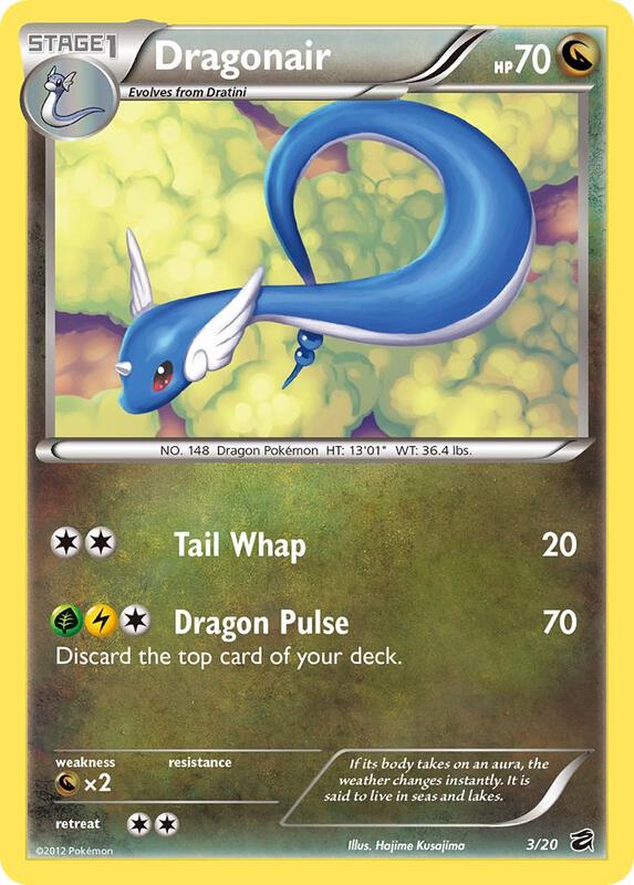 Dragonair (3) Pokemon card from Dragon Vault