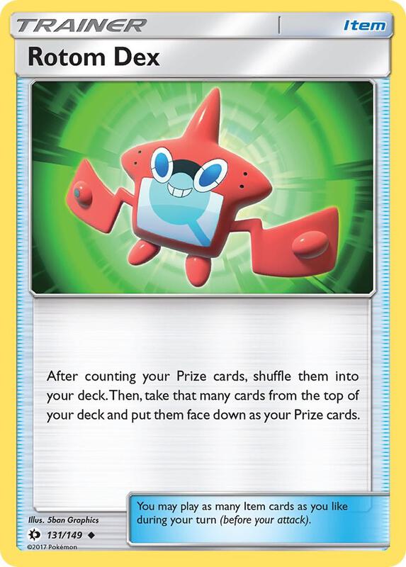 Rotom Dex Pokemon card from SM Base Set
