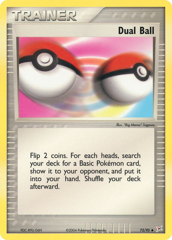 Dual Ball Pokemon card from Team Magma vs Team Aqua