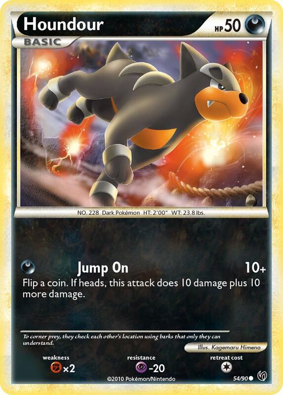 Houndour (54) Pokemon card from Undaunted