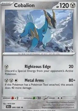 Cobalion Pokemon card from Black Bolt