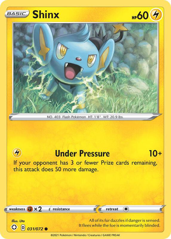 Shinx Pokemon card from Shining Fates: Shiny Vault