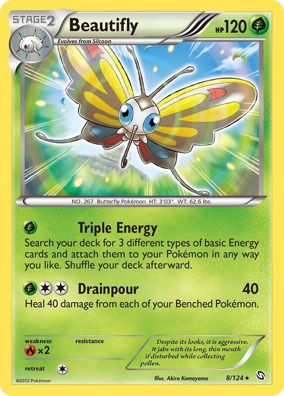 Beautifly Pokemon card from Dragons Exalted