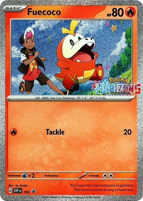 Fuecoco - 192 Pokemon card from SV: Scarlet & Violet Promo Cards