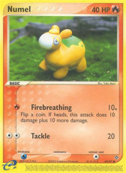 Numel Pokemon card from EX Dragon