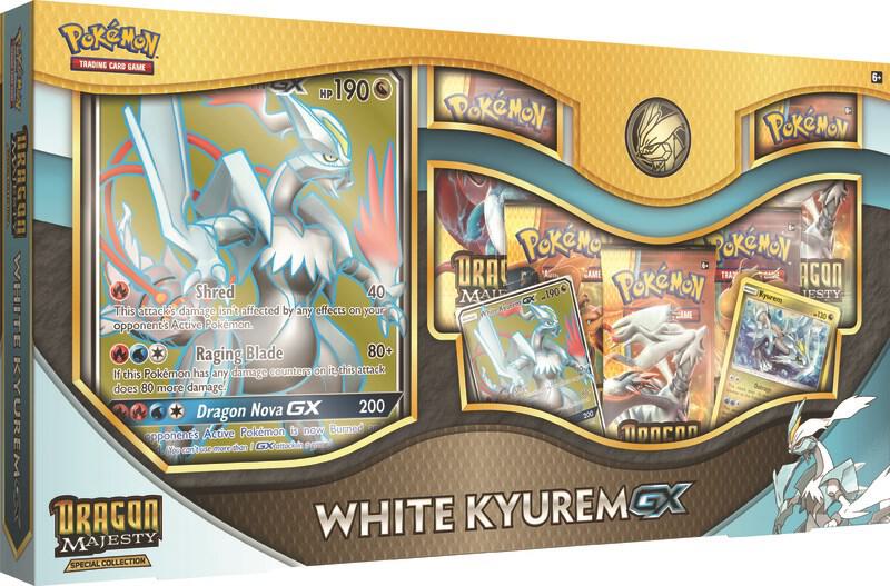 Dragon Majesty Special Collection: White Kyurem GX Pokemon card from Dragon Majesty